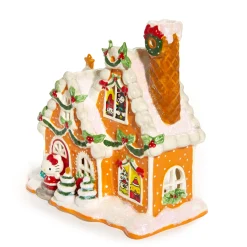 Blue Sky Clayworks Hello Kitty and Friends Ceramic Gingerbread Candle House