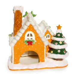 Blue Sky Clayworks Hello Kitty and Friends Ceramic Gingerbread Candle House