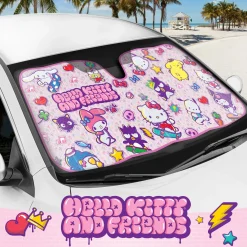 BDK AUTO Hello Kitty and Friends Car Sun Shade (Kawaii Fun)