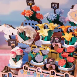 HANDS CRAFT Hello Kitty and Friends Flower Cart 3D Wooden Puzzle