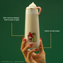 JoyJolt Hello Kitty and Friends Holiday Stemless Flutes