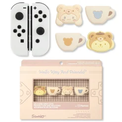 Hamee.com - Hamee US Hello Kitty and Friends Latte Bear Nintendo Switch Grip Caps (Cinnamoroll + Pompompurin)