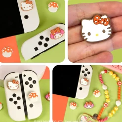 Hamee.com - Hamee US Hello Kitty and Friends Mushroom Nintendo Switch Grip Caps (Hello Kitty + My Melody)