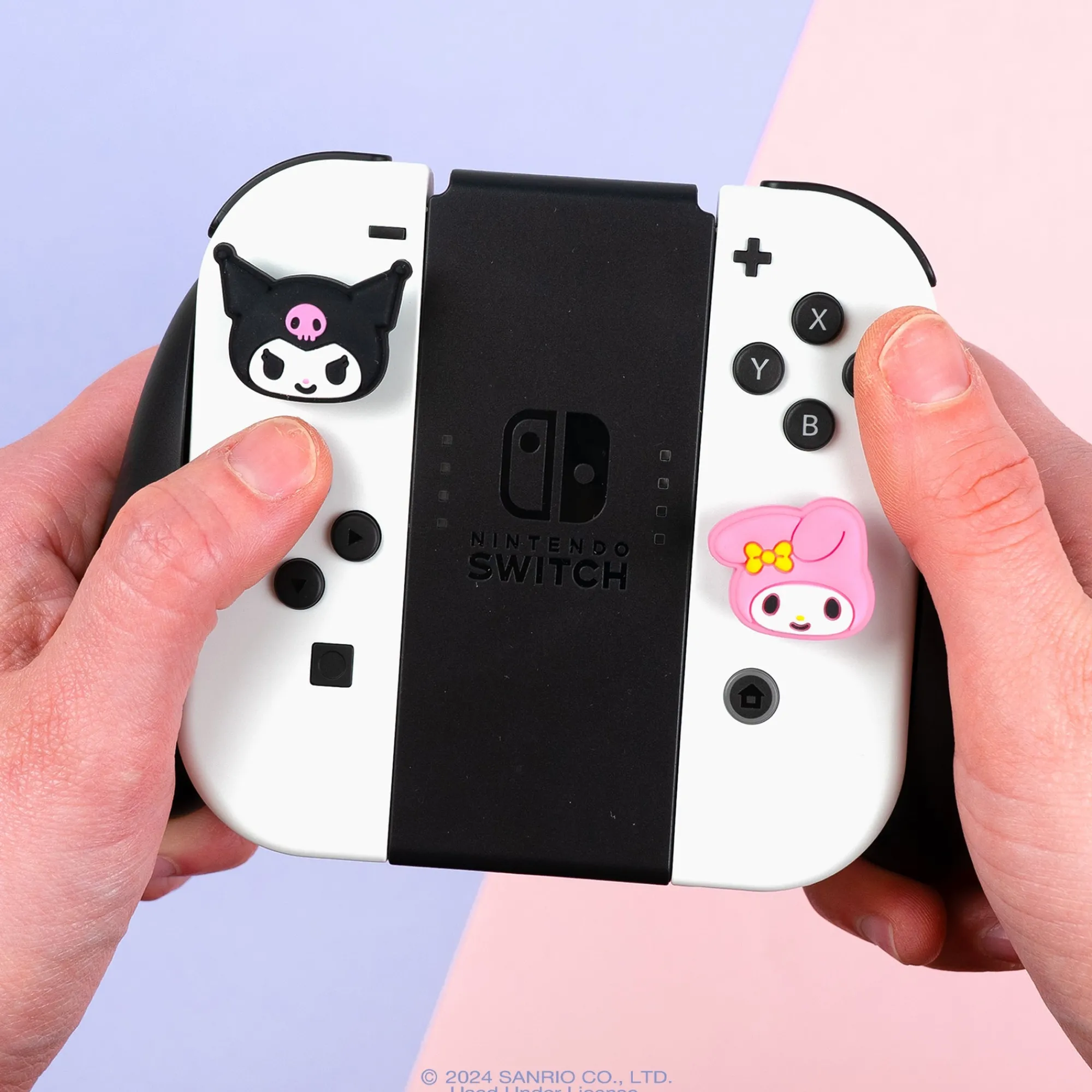 Hamee.com - Hamee US Hello Kitty and Friends Nintendo Switch Grip Caps (Kuromi + My Melody)
