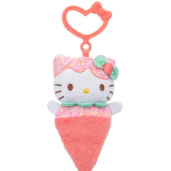 Jazwares Hello Kitty and Friends 4-pc Ice Cream Plush Mascot Keychain Set