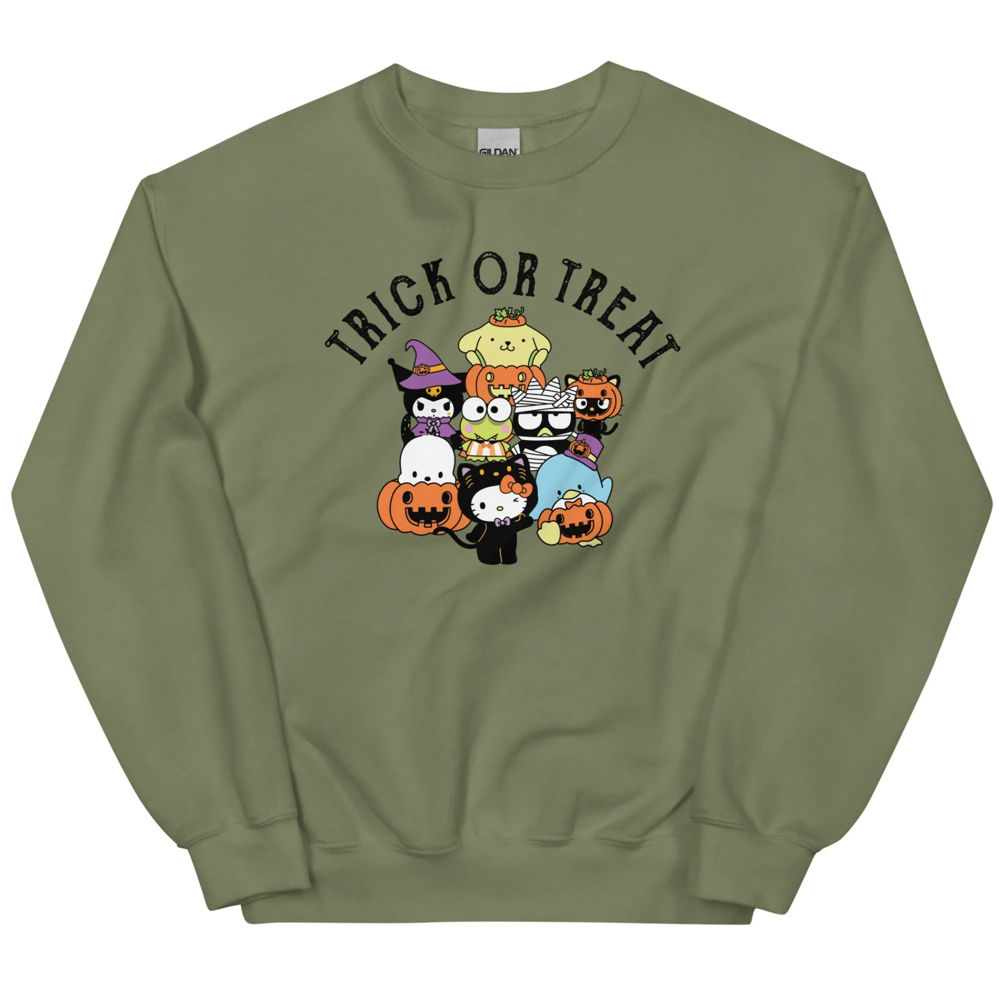Printful Hello Kitty and Friends Trick or Treat Classic Crewneck