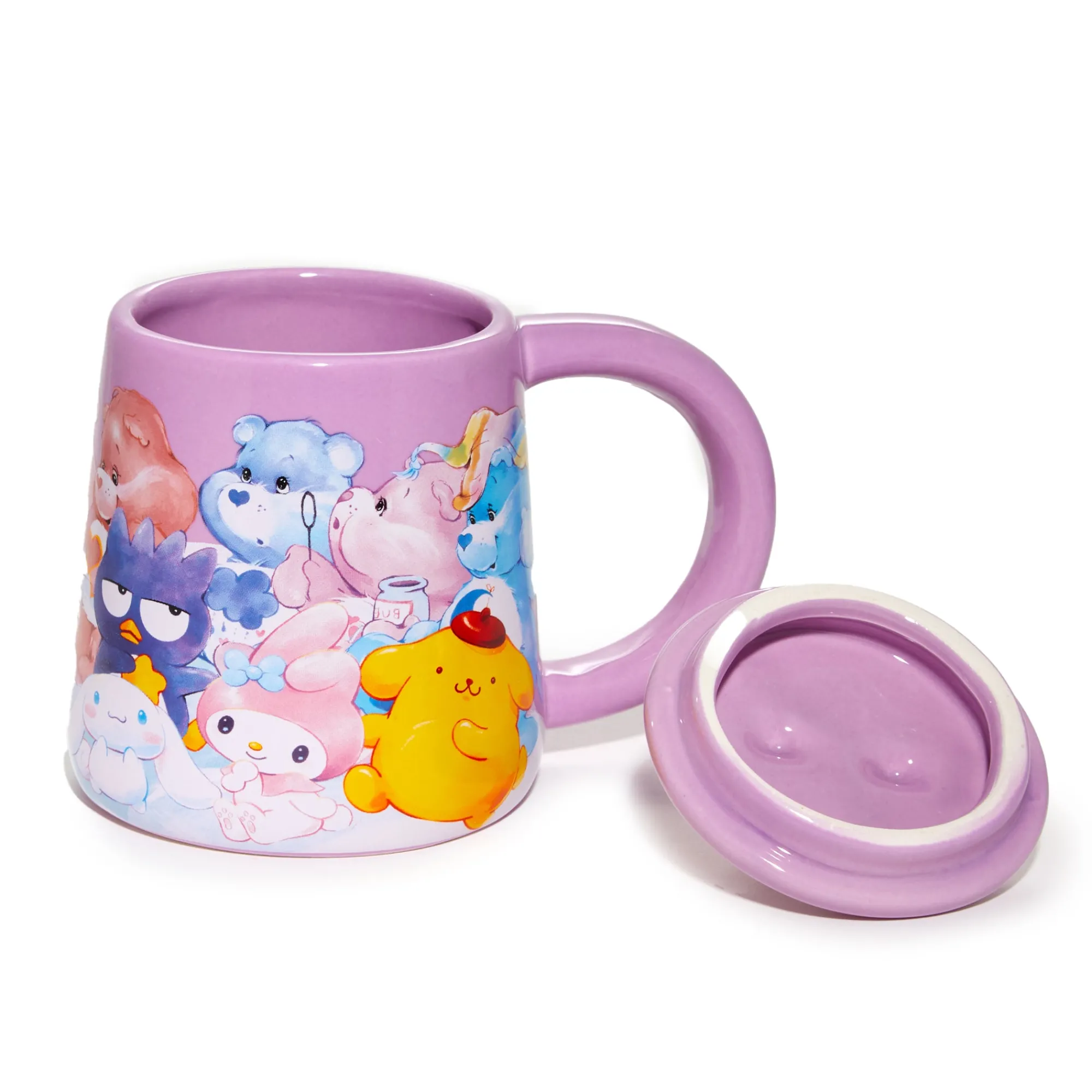 BIOWORLD Hello Kitty and Friends x Care Bears Lidded Mug