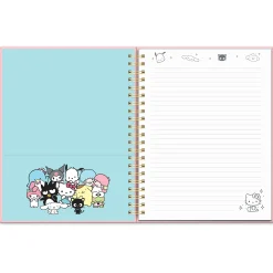 Studio Oh! Hello Kitty and Friends x Pink Pinstripe Extra-Large Spiral Notebook