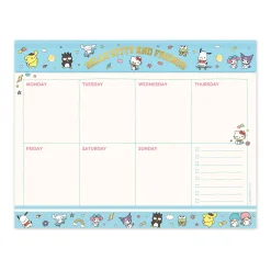 Studio Oh! Hello Kitty and Friends x College Letters Blue Weekly Desk Pad