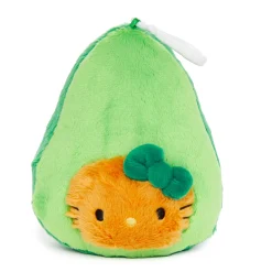 NAKAJIMA CORPORATION Hello Kitty Avocado Plush Mascot Clip (Fruit & Veggie Series)