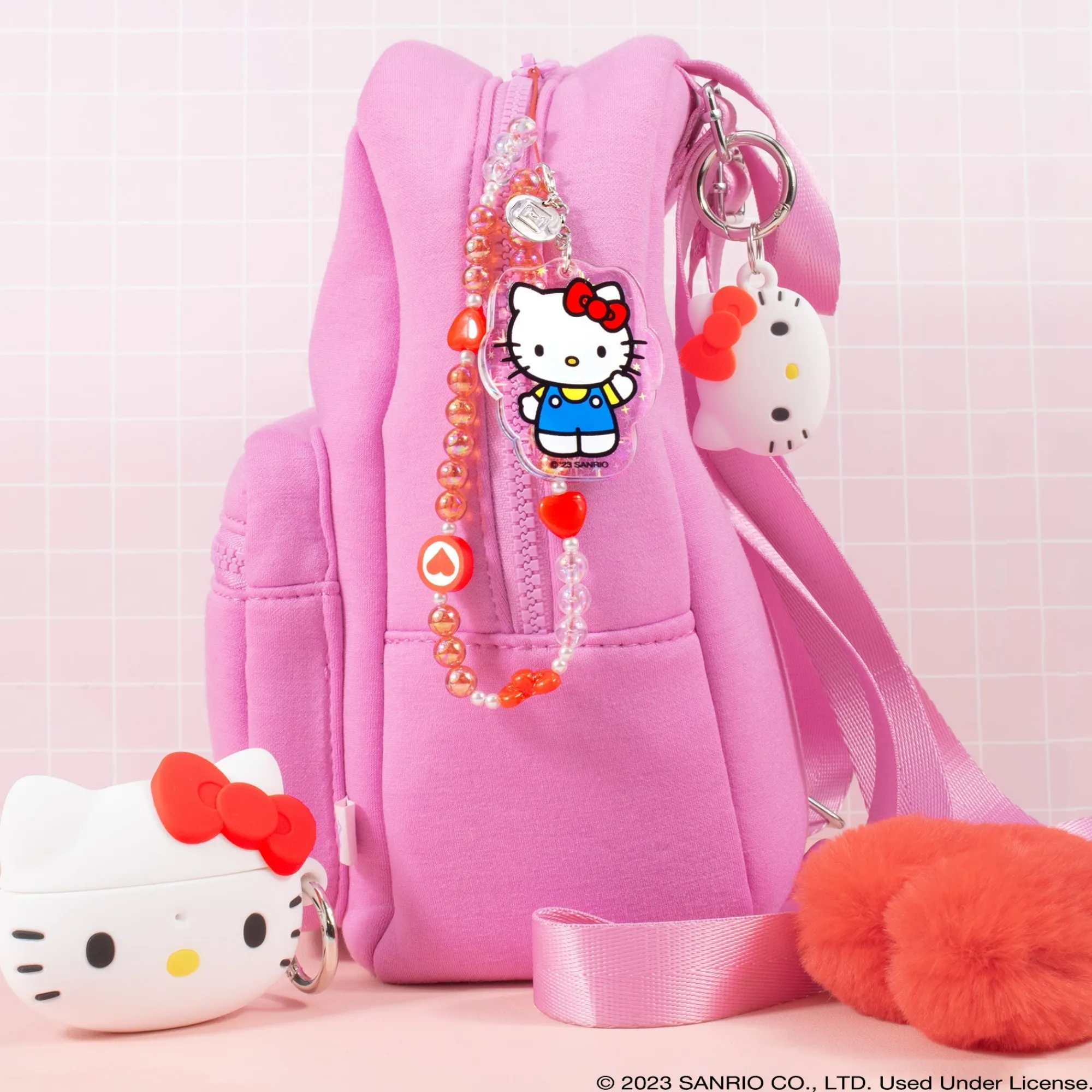 HAMEE Hello Kitty Beaded Charm Mobile Phone Wrist Strap