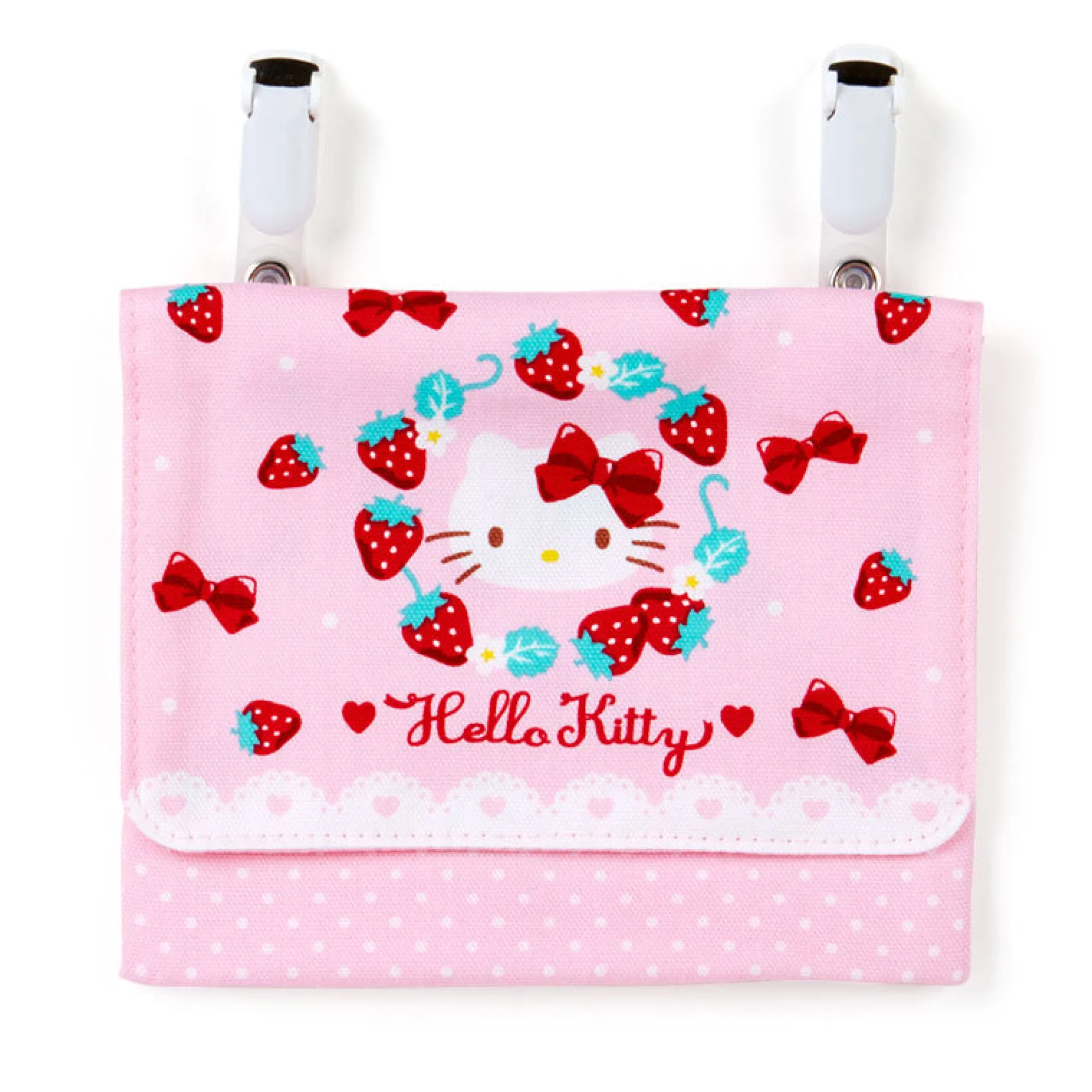 Japan Original Hello Kitty Belt Clip Pouch (Sweet Strawberry Series)