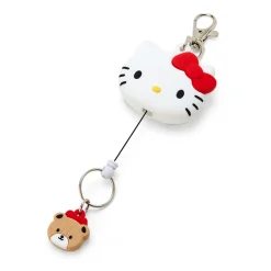 Japan Original Hello Kitty Bestie Face Badge Reel