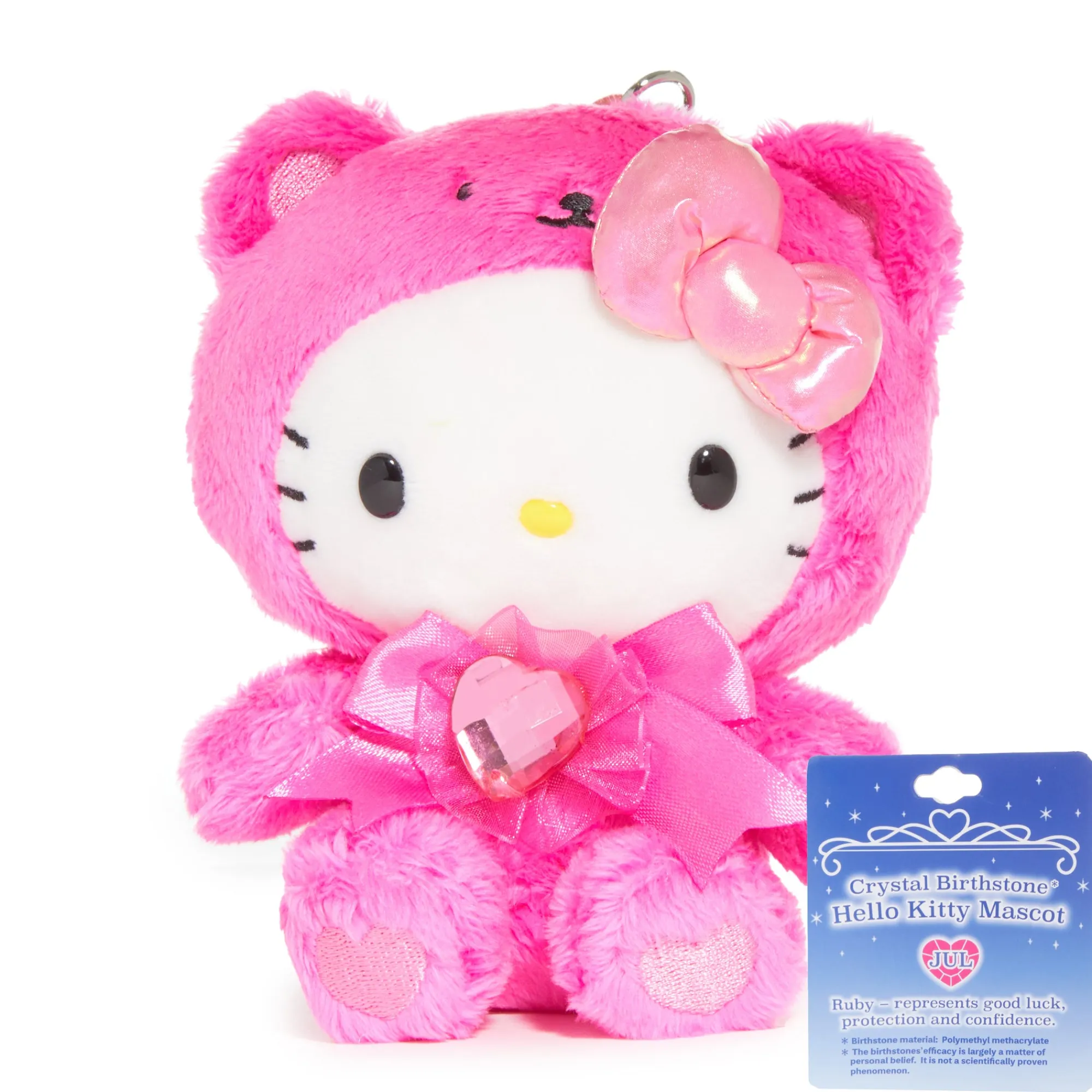 NAKAJIMA CORPORATION Hello Kitty Birthstone Mascot Keychain (Jul-Ruby)