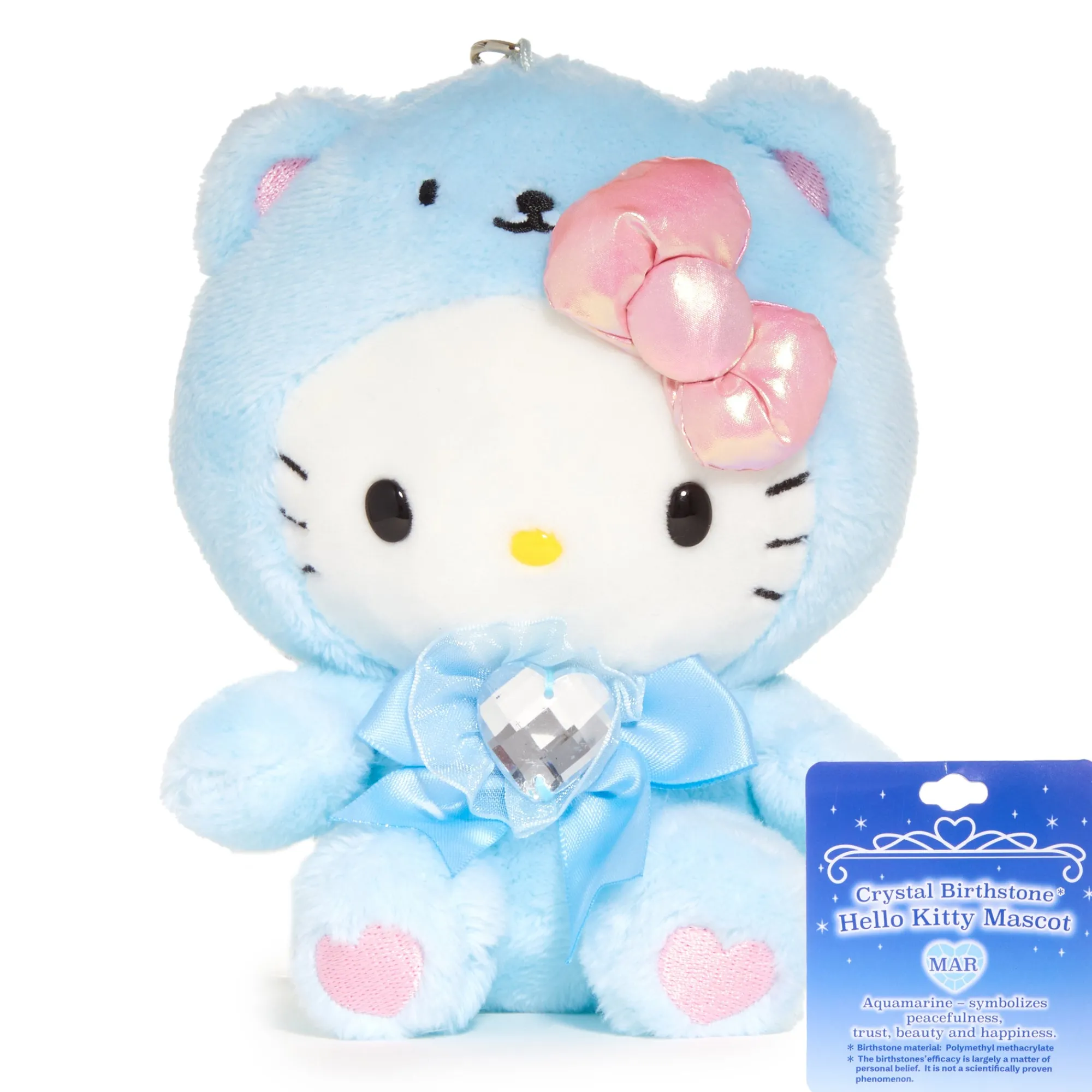 NAKAJIMA CORPORATION Hello Kitty Birthstone Mascot Keychain (Mar-Aquamarine)