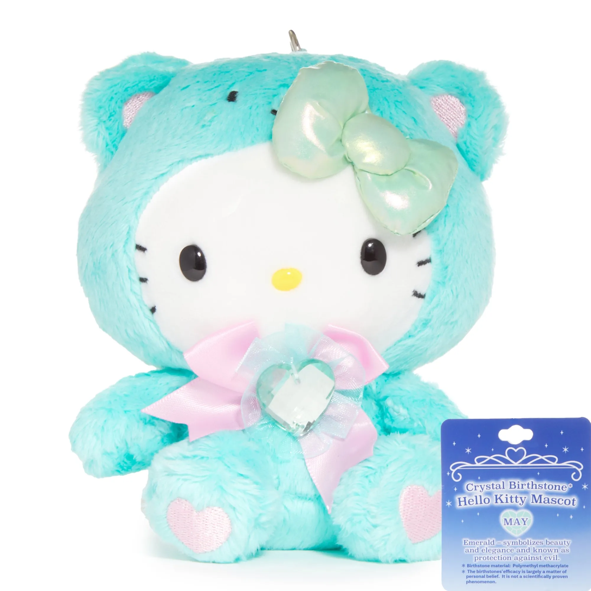 NAKAJIMA CORPORATION Hello Kitty Birthstone Mascot Keychain (May-Emerald)