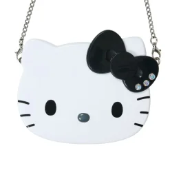 Japan Original Hello Kitty Black Compact Mirror (I Love Hello Kitty Series)