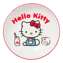 Silver Buffalo Hello Kitty Ceramic Dinner Bowl (Classic Milk Bottle)