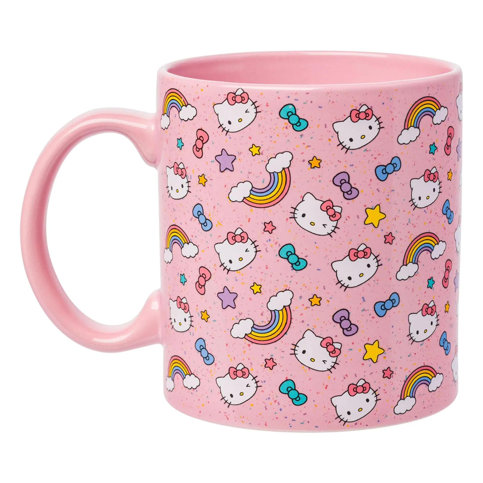 Silver Buffalo Hello Kitty Ceramic Mug (Stars, Bows, & Rainbows)