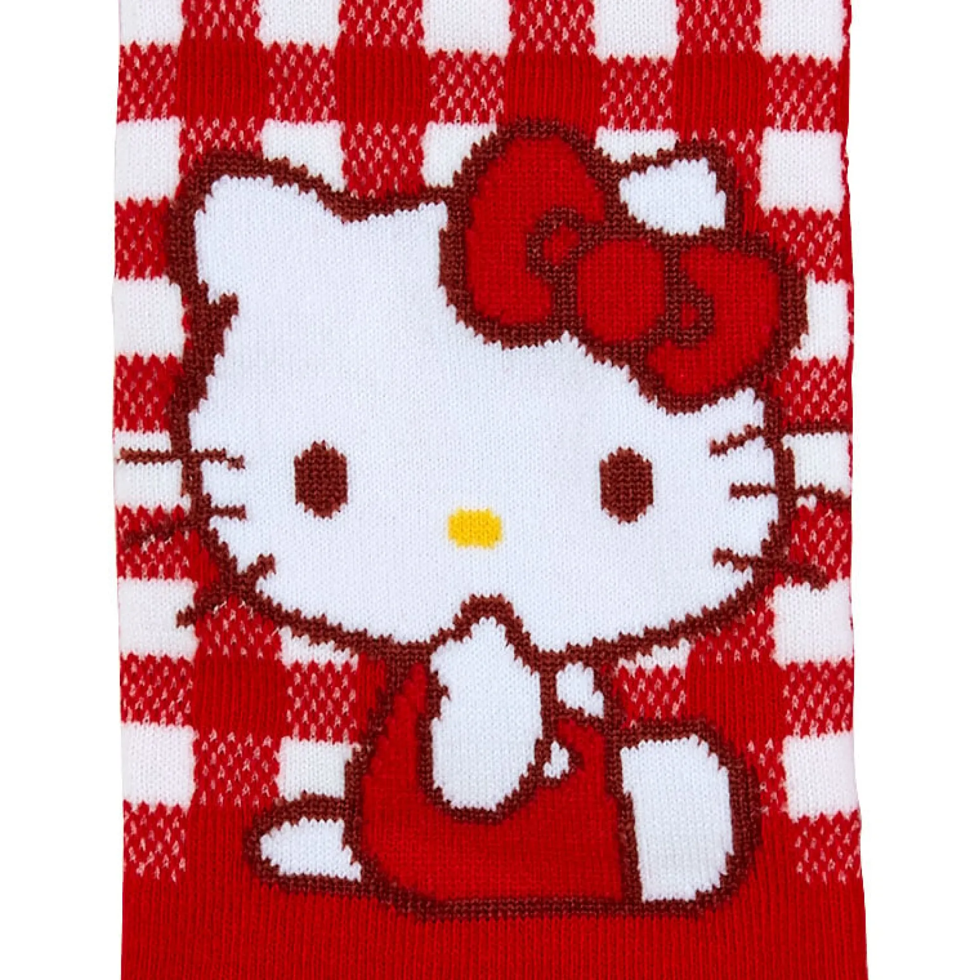 Japan Original Hello Kitty Checkered Ankle Socks