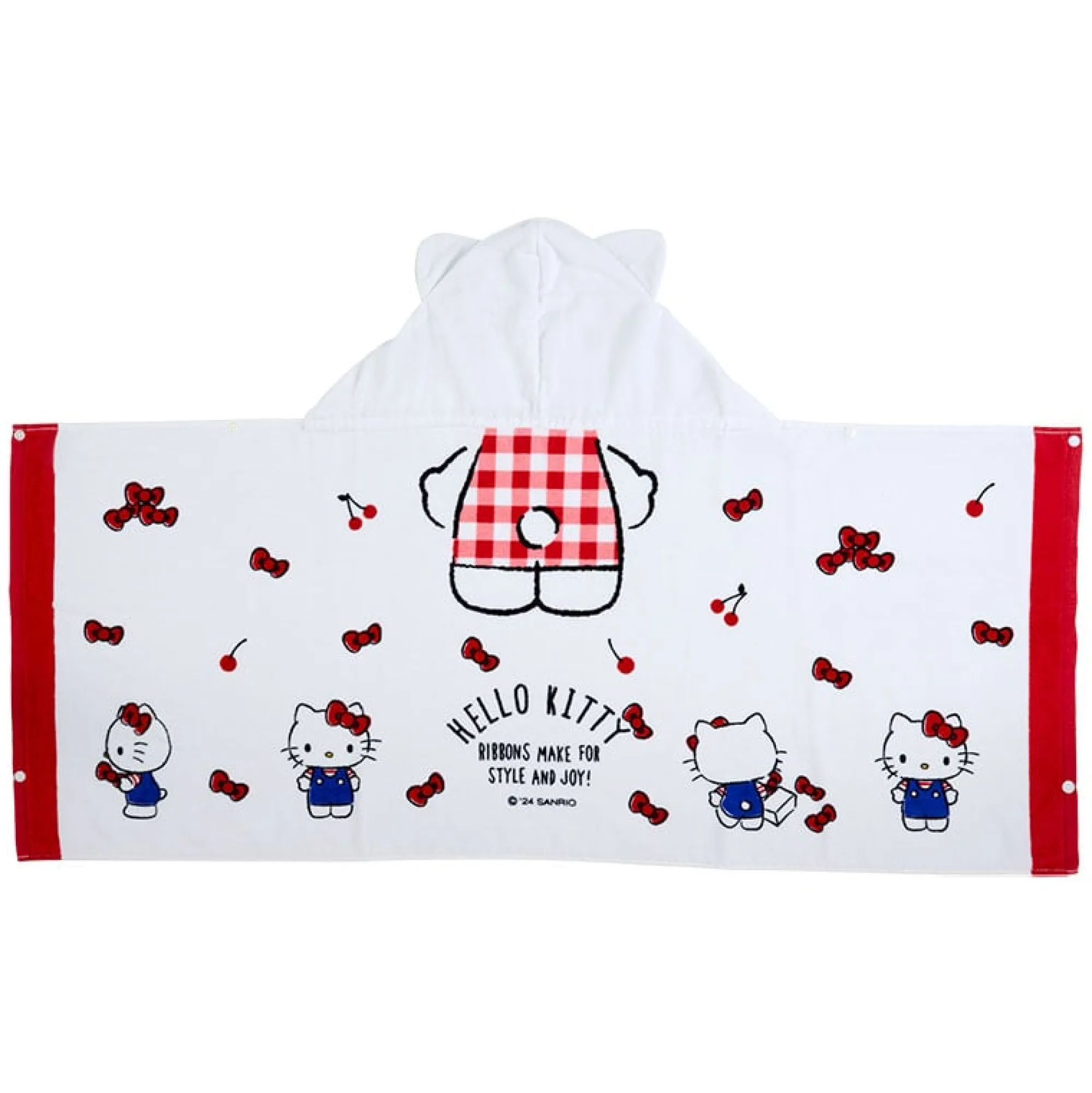 Kids Japan Original Hello Kitty Cherry Kids Hooded Towel