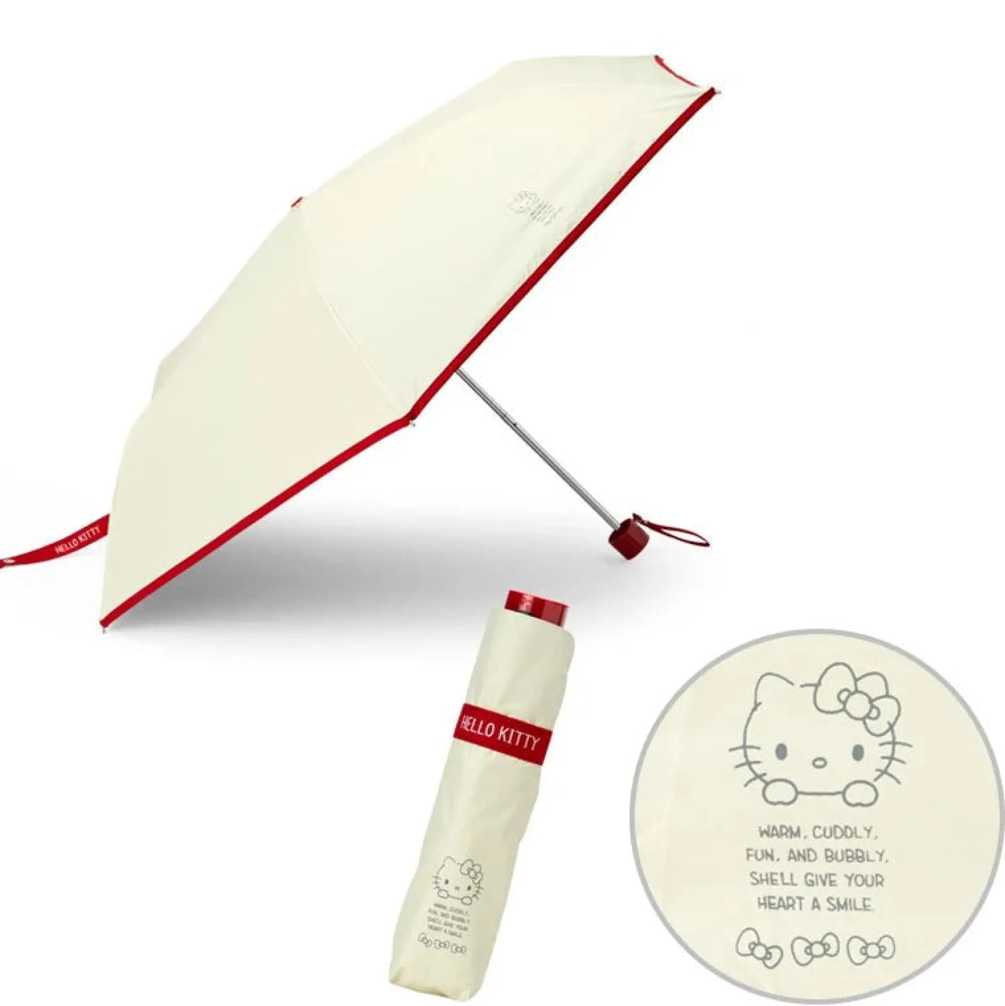 Japan Original Hello Kitty Classic Compact Travel Umbrella