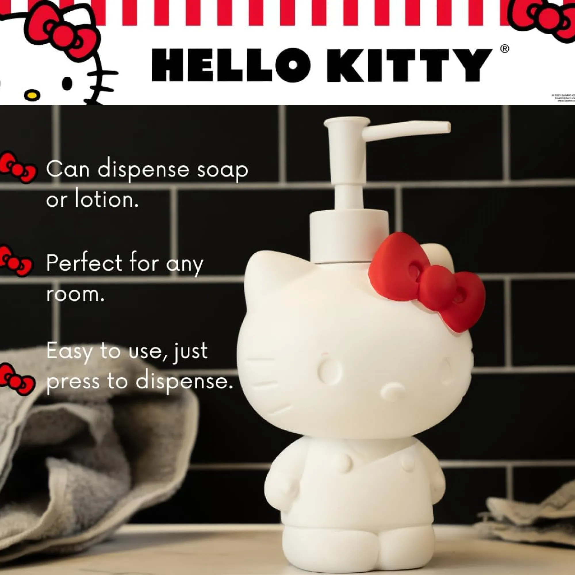 Franco Manufacturing Co Inc Hello Kitty Classic Cutie Pump Dispenser
