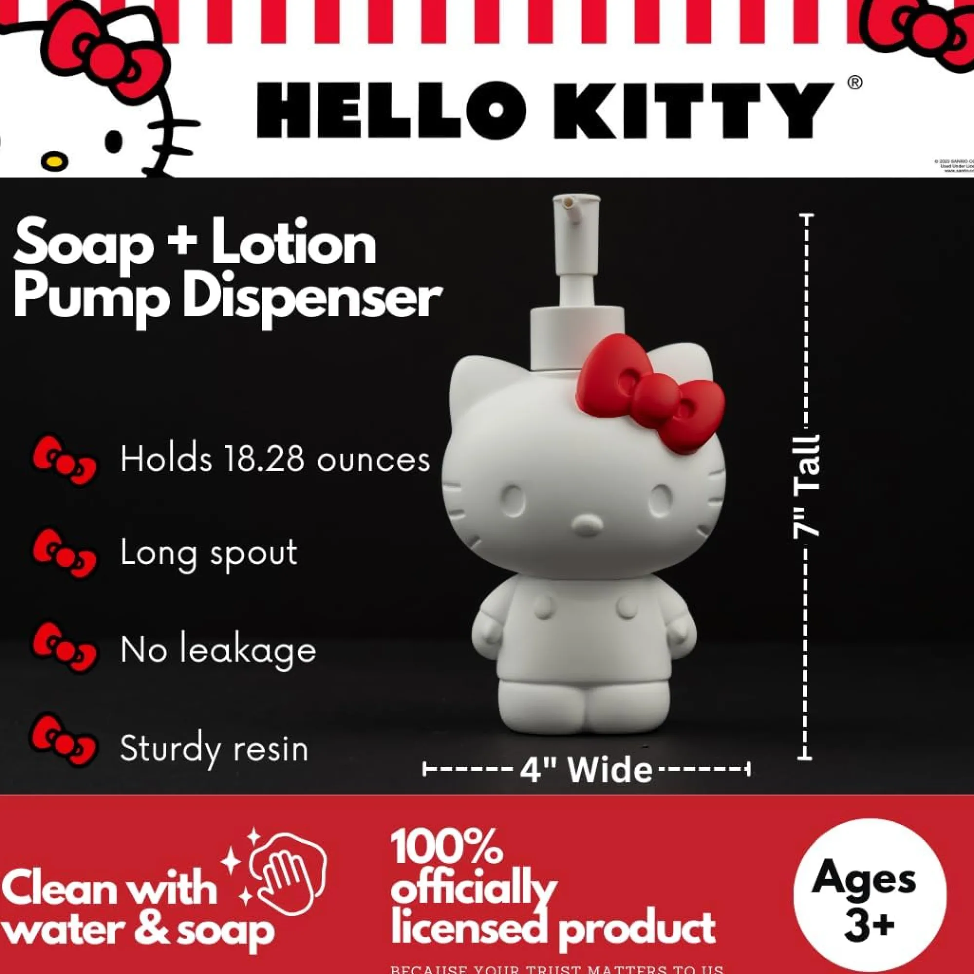 Franco Manufacturing Co Inc Hello Kitty Classic Cutie Pump Dispenser