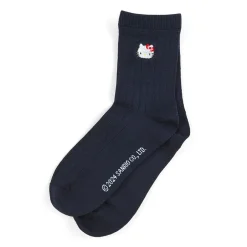 Japan Original Hello Kitty Classic Embroidered Crew Socks