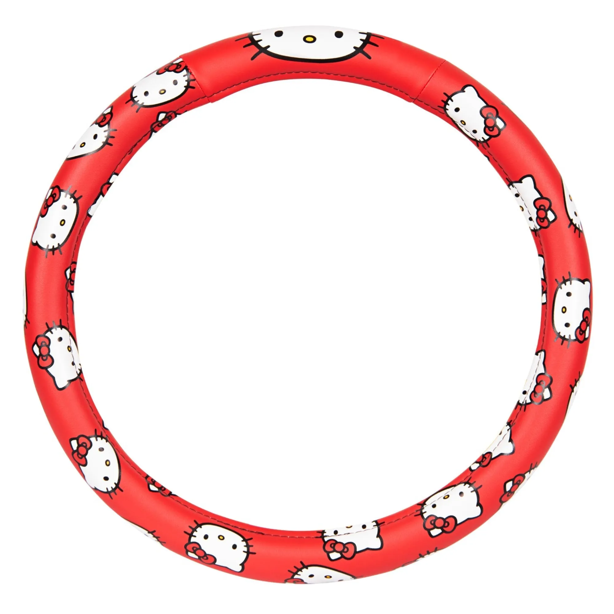 BDK AUTO Hello Kitty Classic Red Steering Wheel Cover