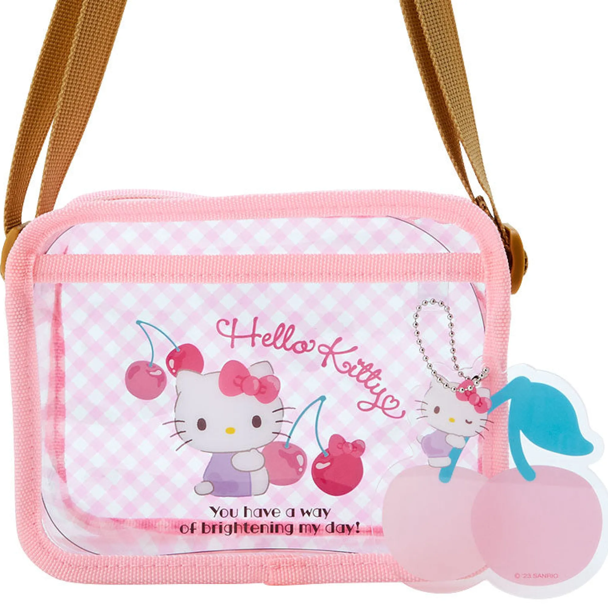 Japan Original Hello Kitty Clear Mini Crossbody Bag Set