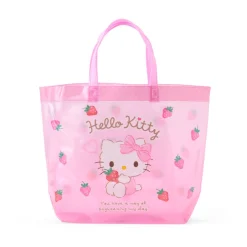 Japan Original Hello Kitty Clear Vinyl Tote Bag