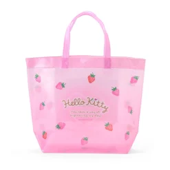 Japan Original Hello Kitty Clear Vinyl Tote Bag