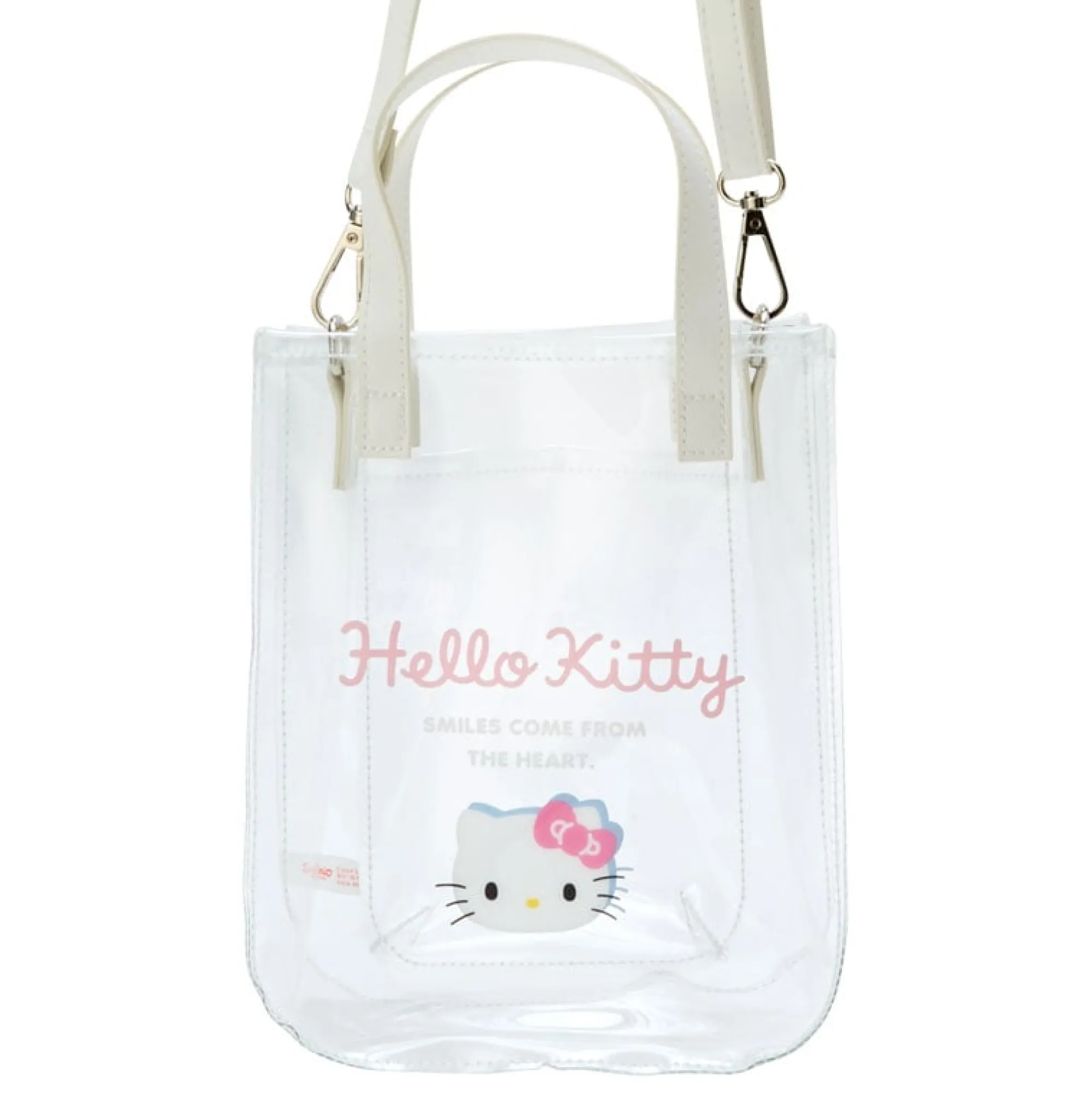 Japan Original Hello Kitty Clear 2-Way Mini Tote