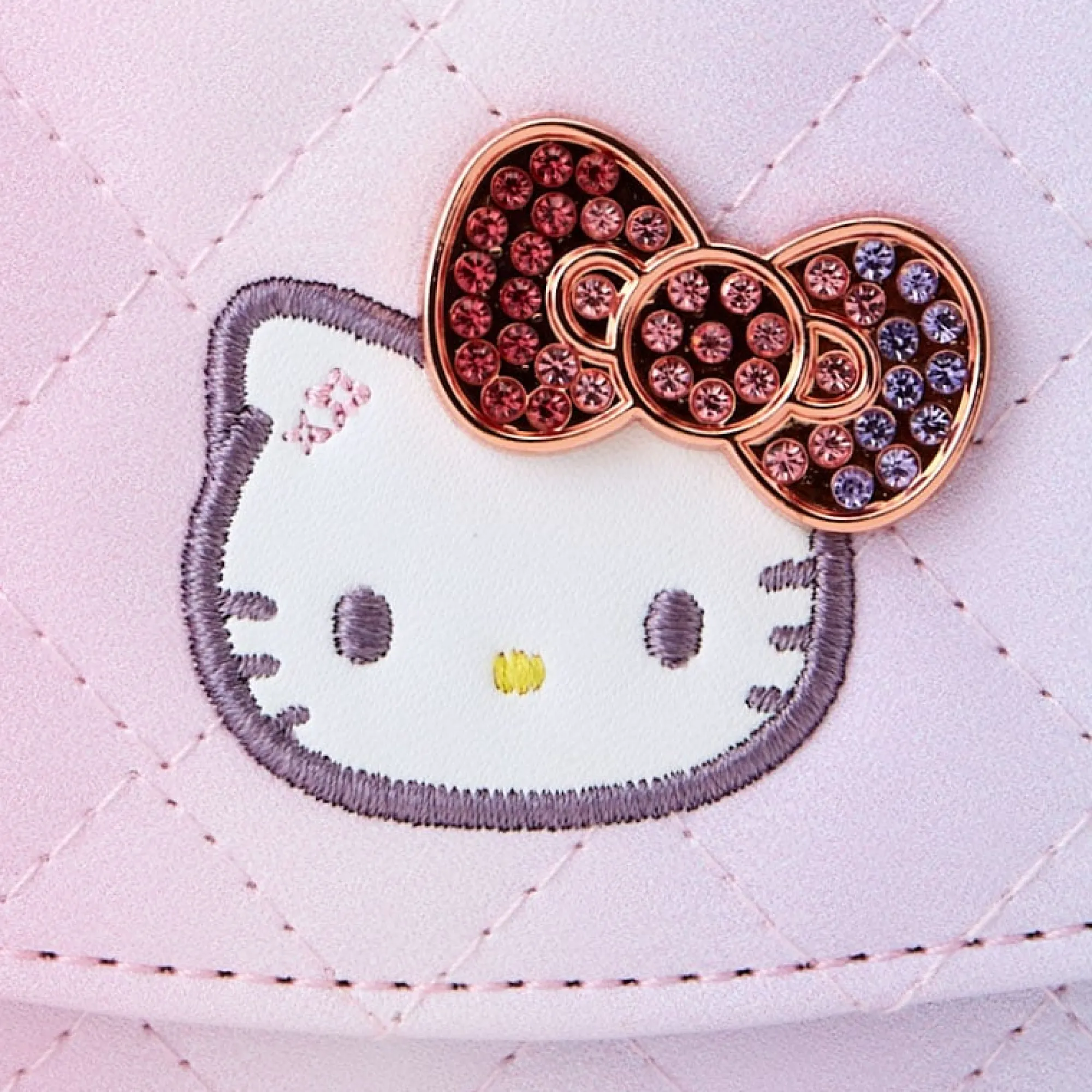 Japan Original Hello Kitty Compact Wallet 50th Anniv. (Fashionable Ribbons Series)