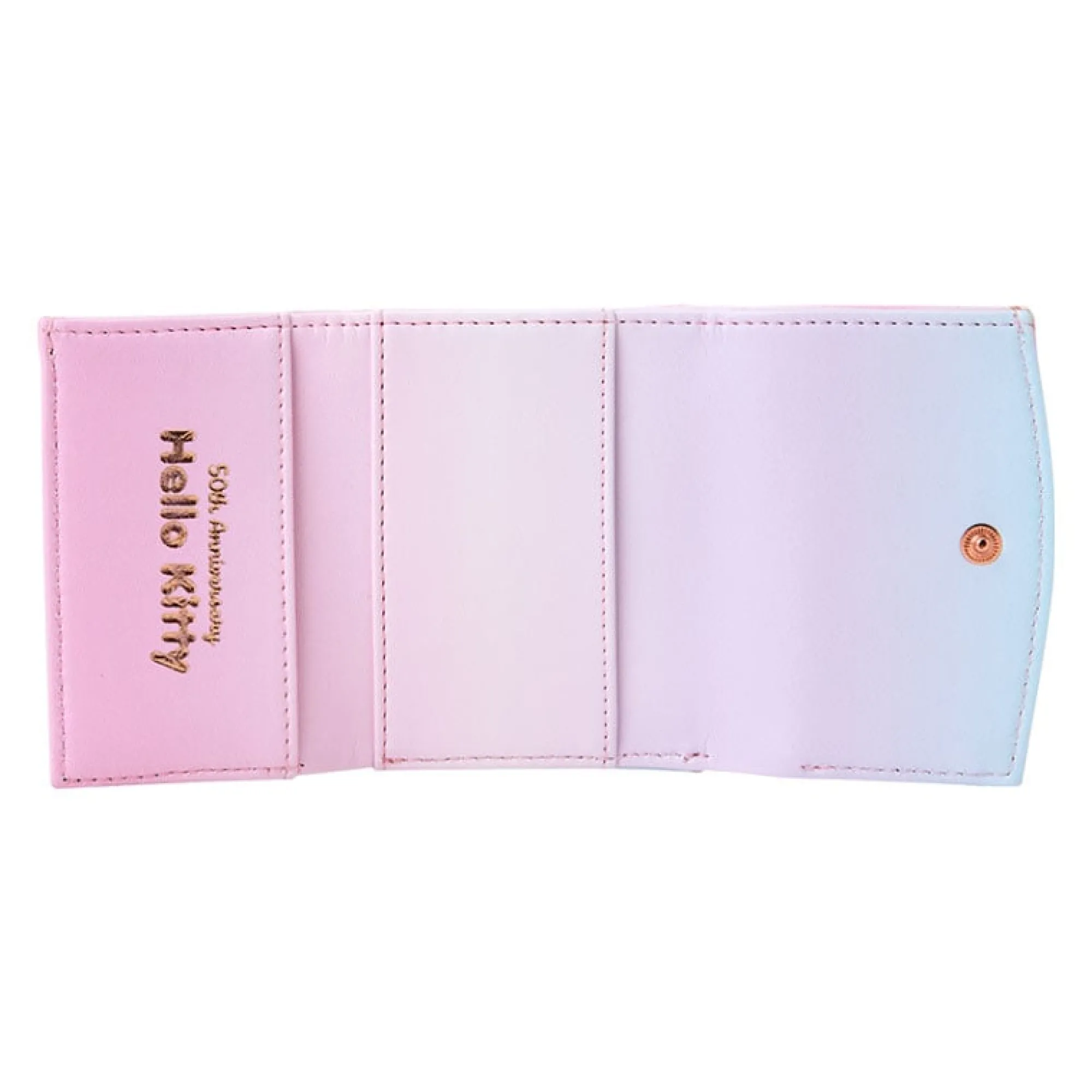 Japan Original Hello Kitty Compact Wallet 50th Anniv. (Fashionable Ribbons Series)
