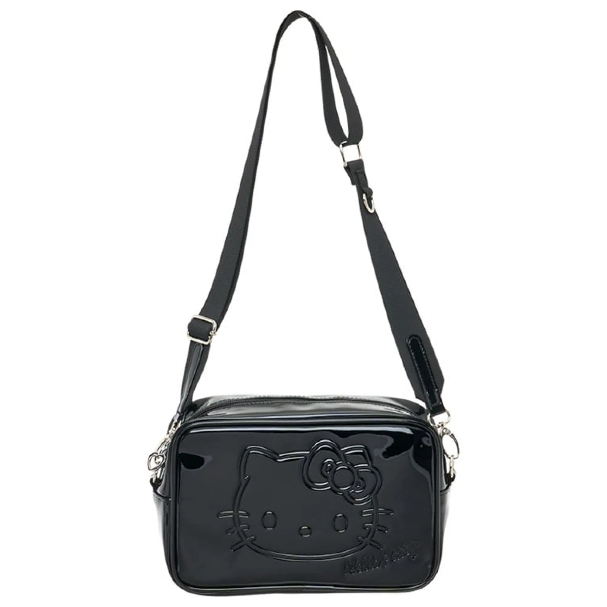 Japan Original Hello Kitty Crossbody Bag (Silver Houndstooth Series)