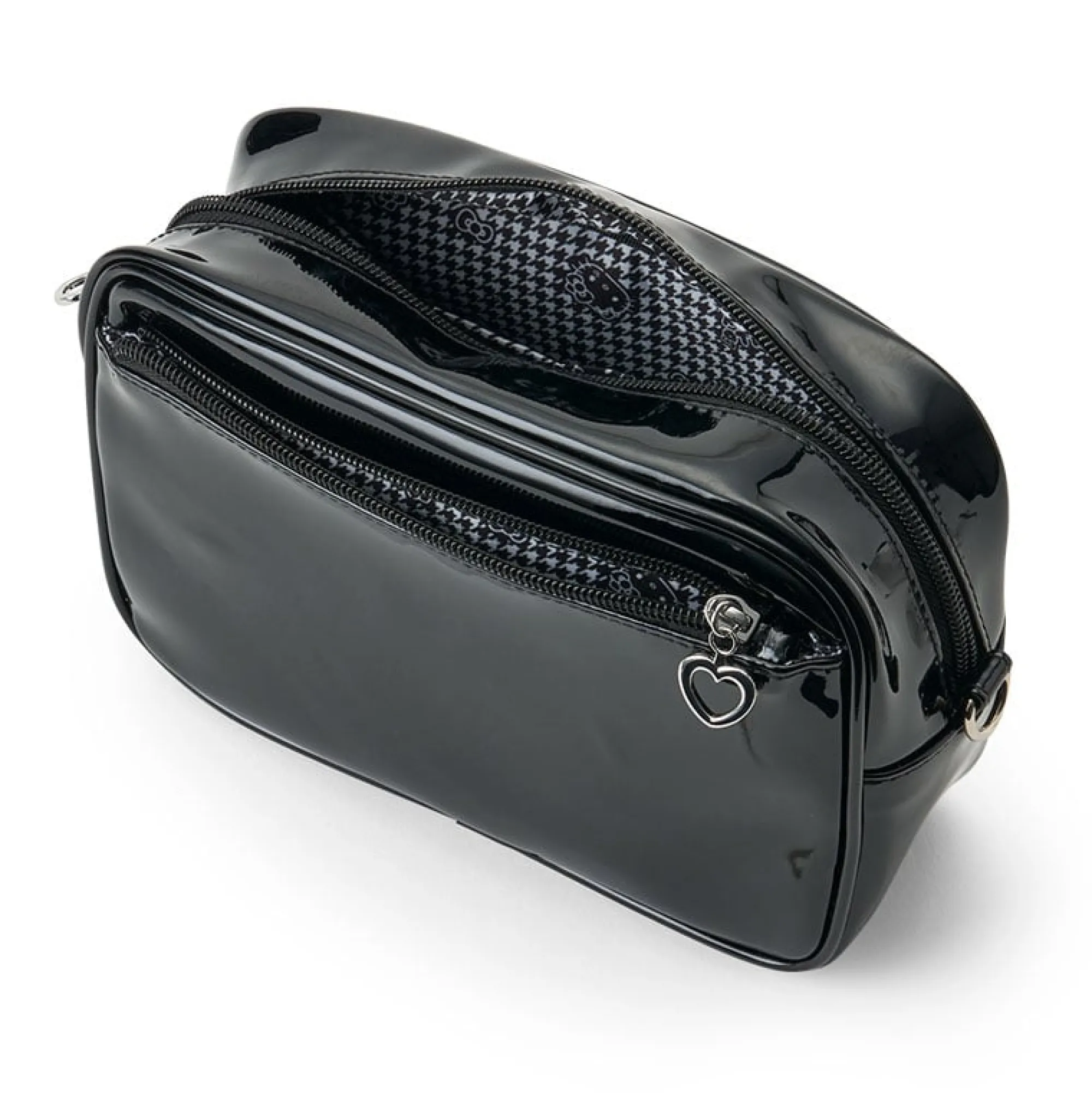 Japan Original Hello Kitty Crossbody Bag (Silver Houndstooth Series)