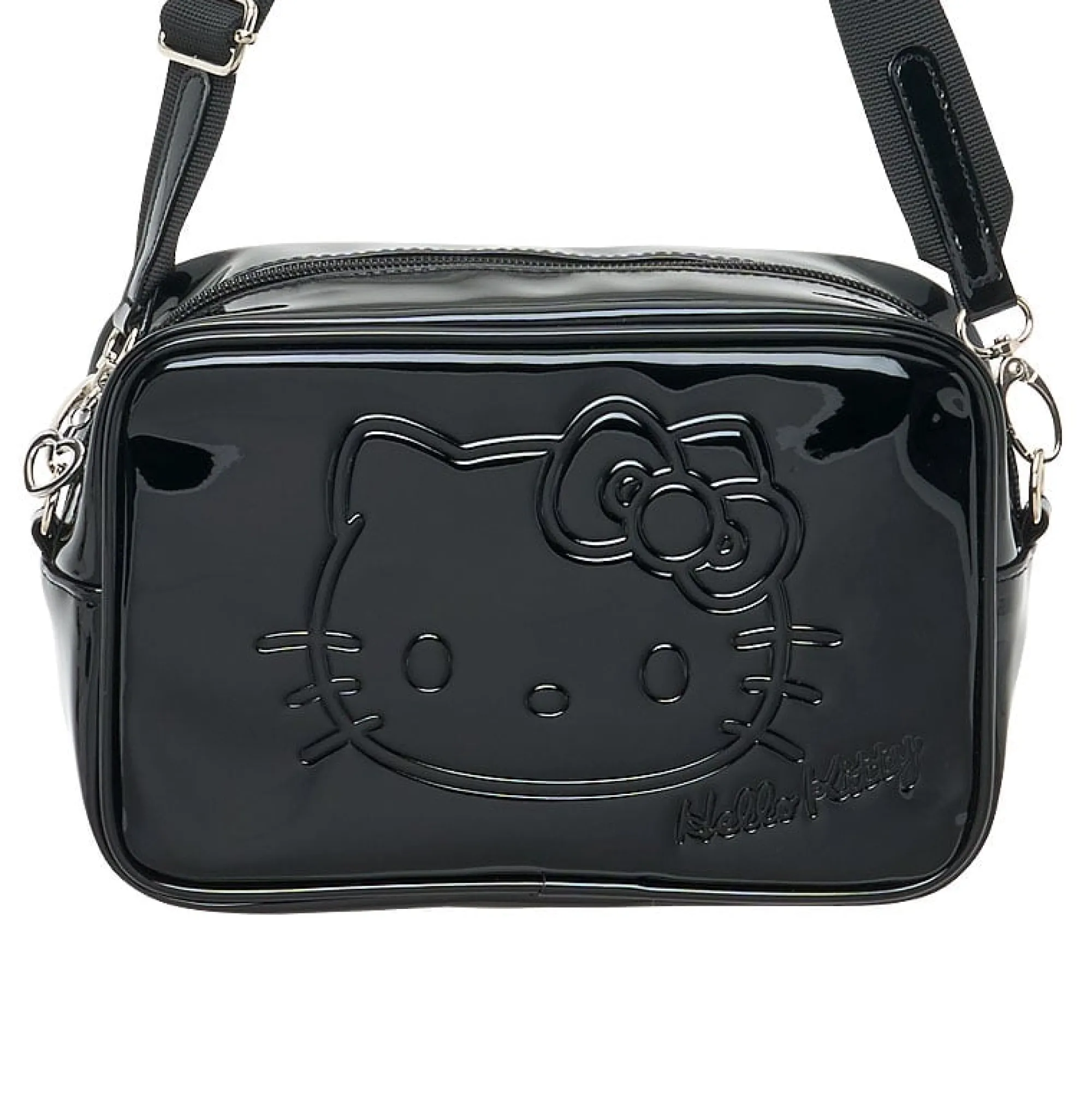Japan Original Hello Kitty Crossbody Bag (Silver Houndstooth Series)
