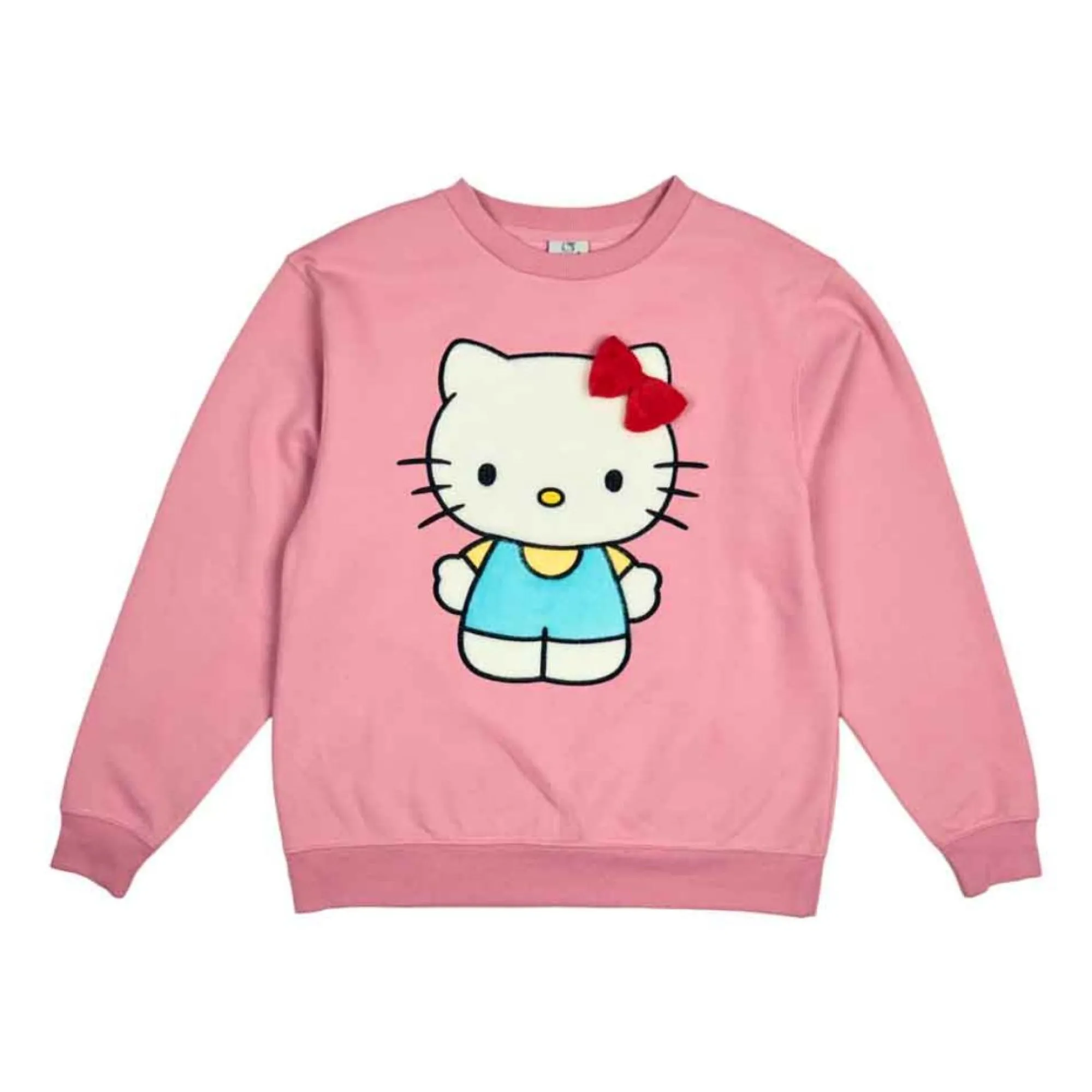 BIOWORLD Hello Kitty 3D Bow Oversized Pink Sweatshirt