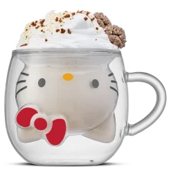JoyJolt Hello Kitty 3D Double Wall Coffee Mug