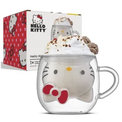 JoyJolt Hello Kitty 3D Double Wall Coffee Mug