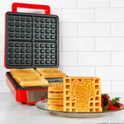 Uncanny Brands Wholesale Hello Kitty Deluxe Waffle Maker (Red)