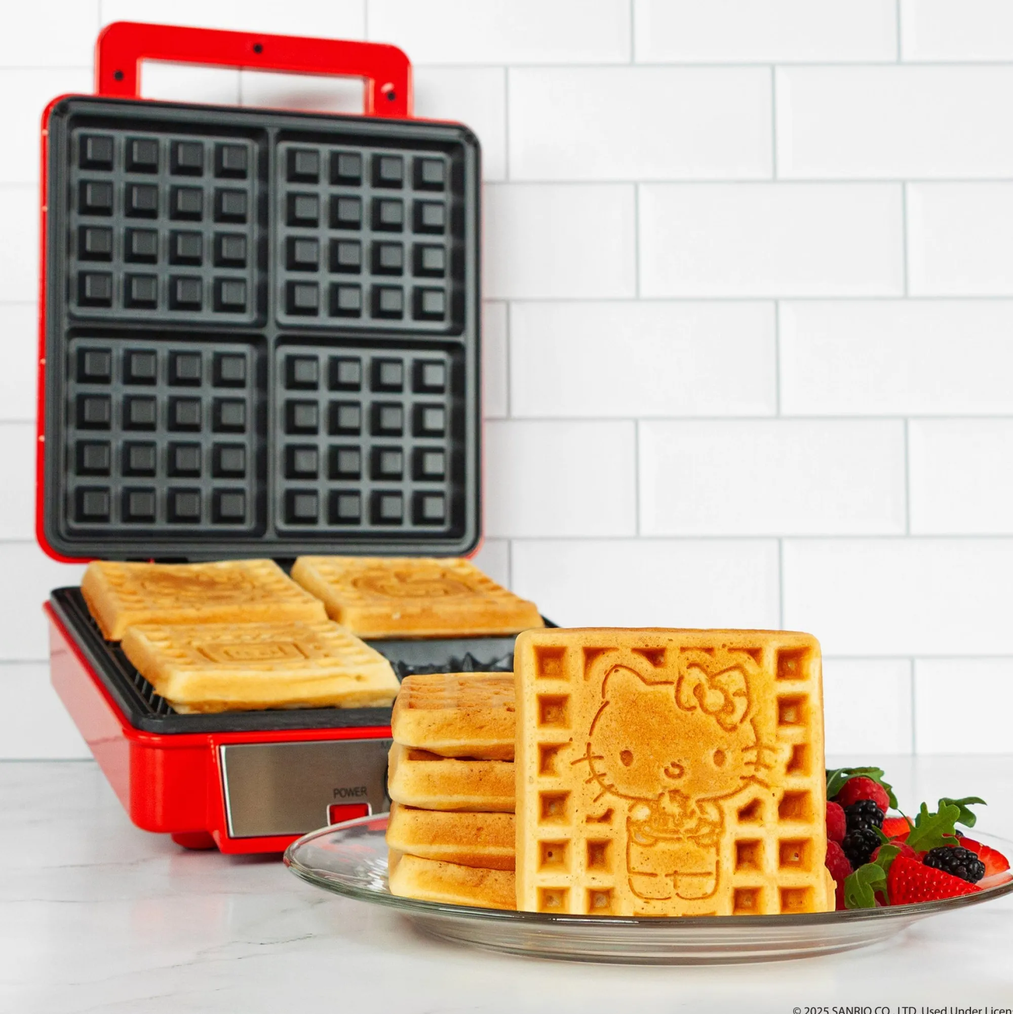 Uncanny Brands Wholesale Hello Kitty Deluxe Waffle Maker (Red)