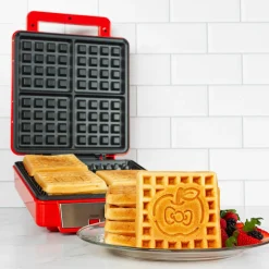Uncanny Brands Wholesale Hello Kitty Deluxe Waffle Maker (Red)