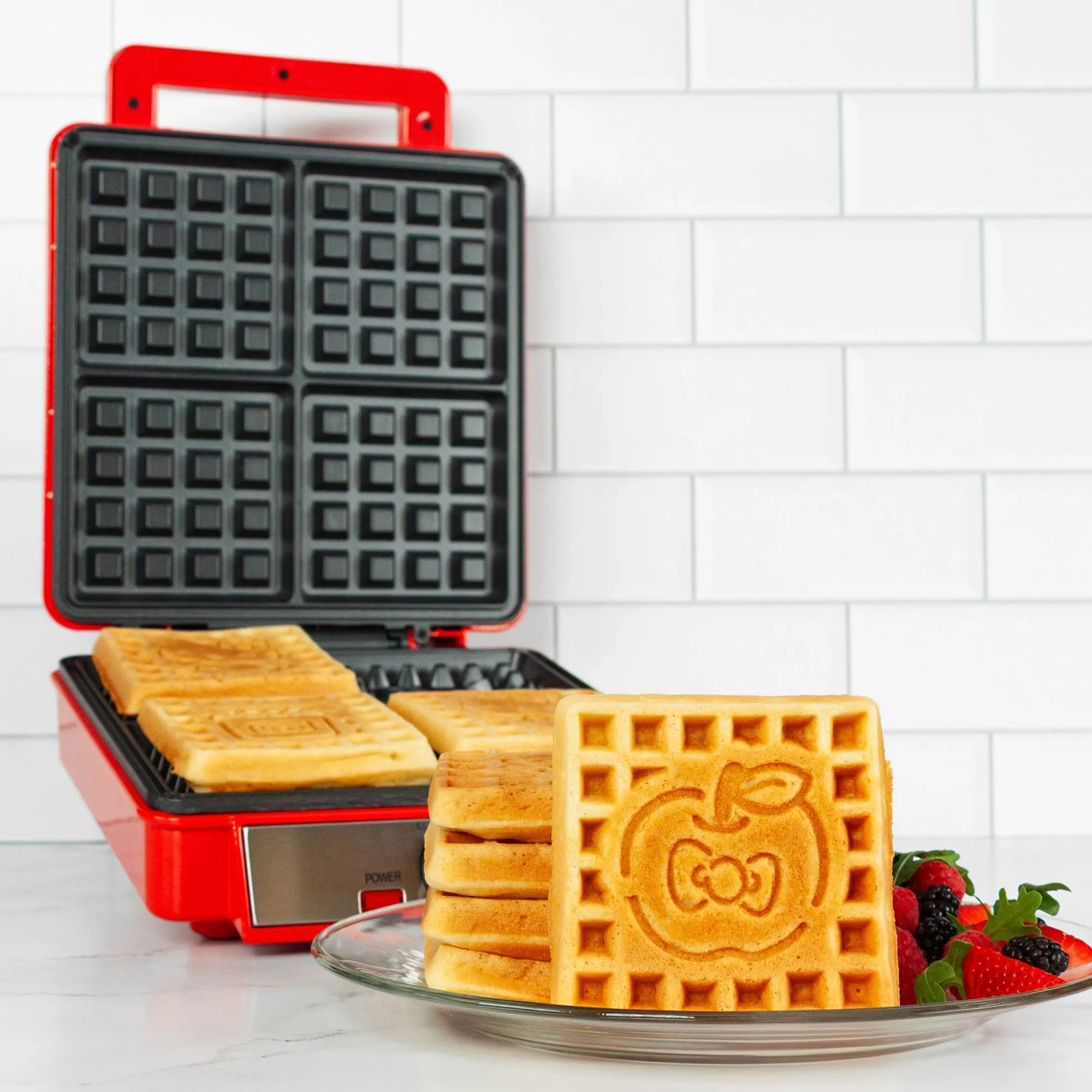 Uncanny Brands Wholesale Hello Kitty Deluxe Waffle Maker (Red)