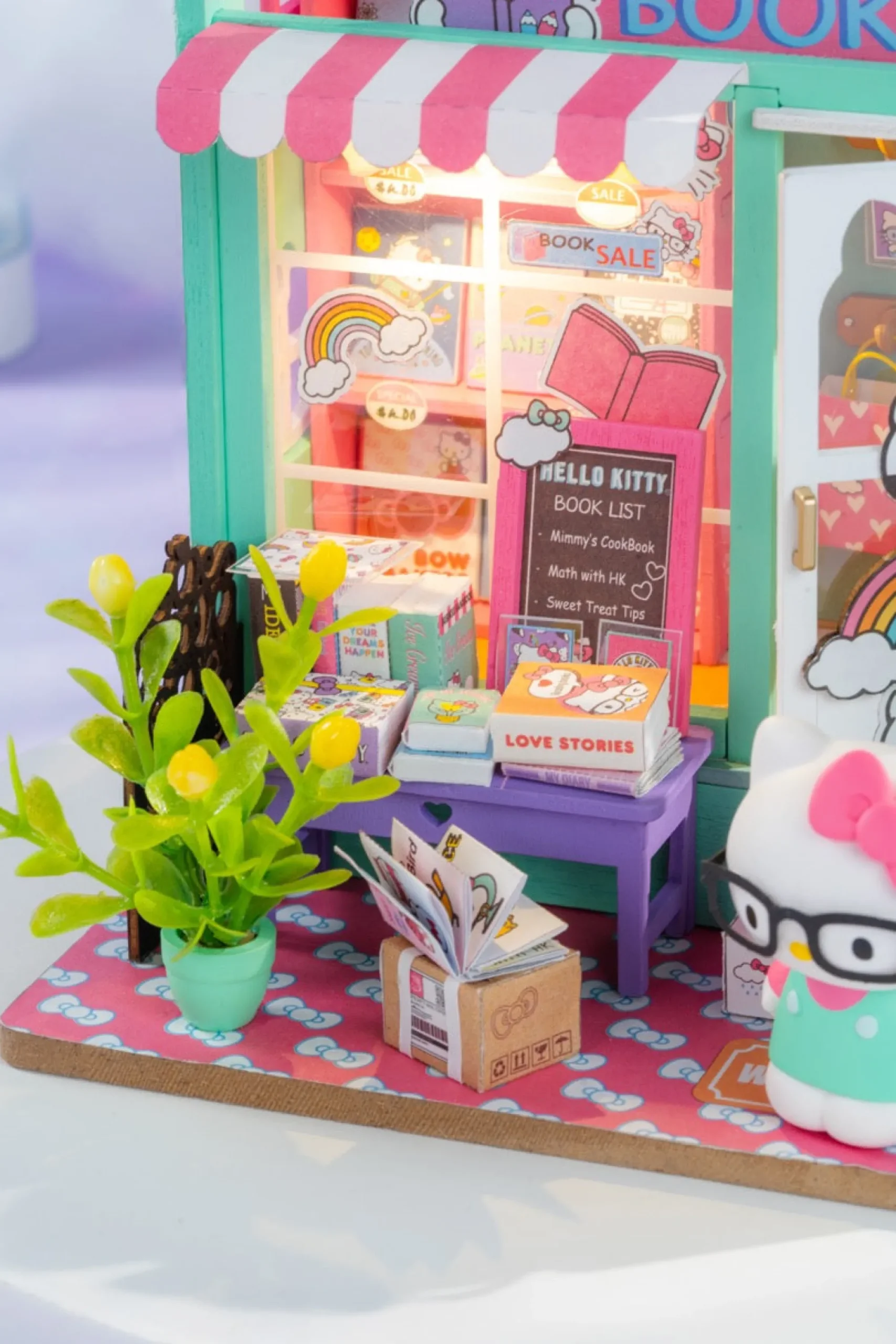 Hands Craft Hello Kitty DIY Miniature Bookstore