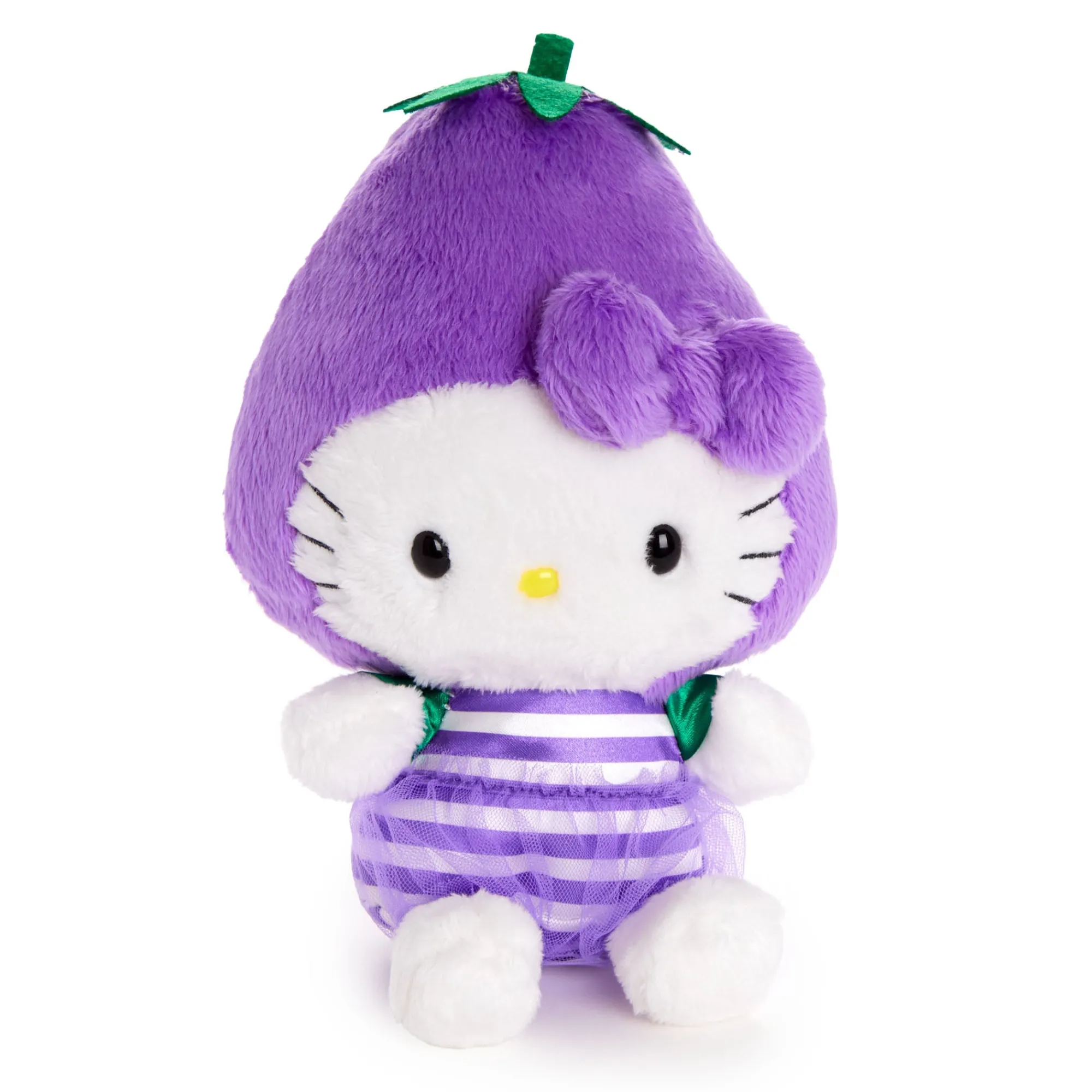 NAKAJIMA CORPORATION Hello Kitty Eggplant Bean Doll Plush (Fruit & Veggie Series)