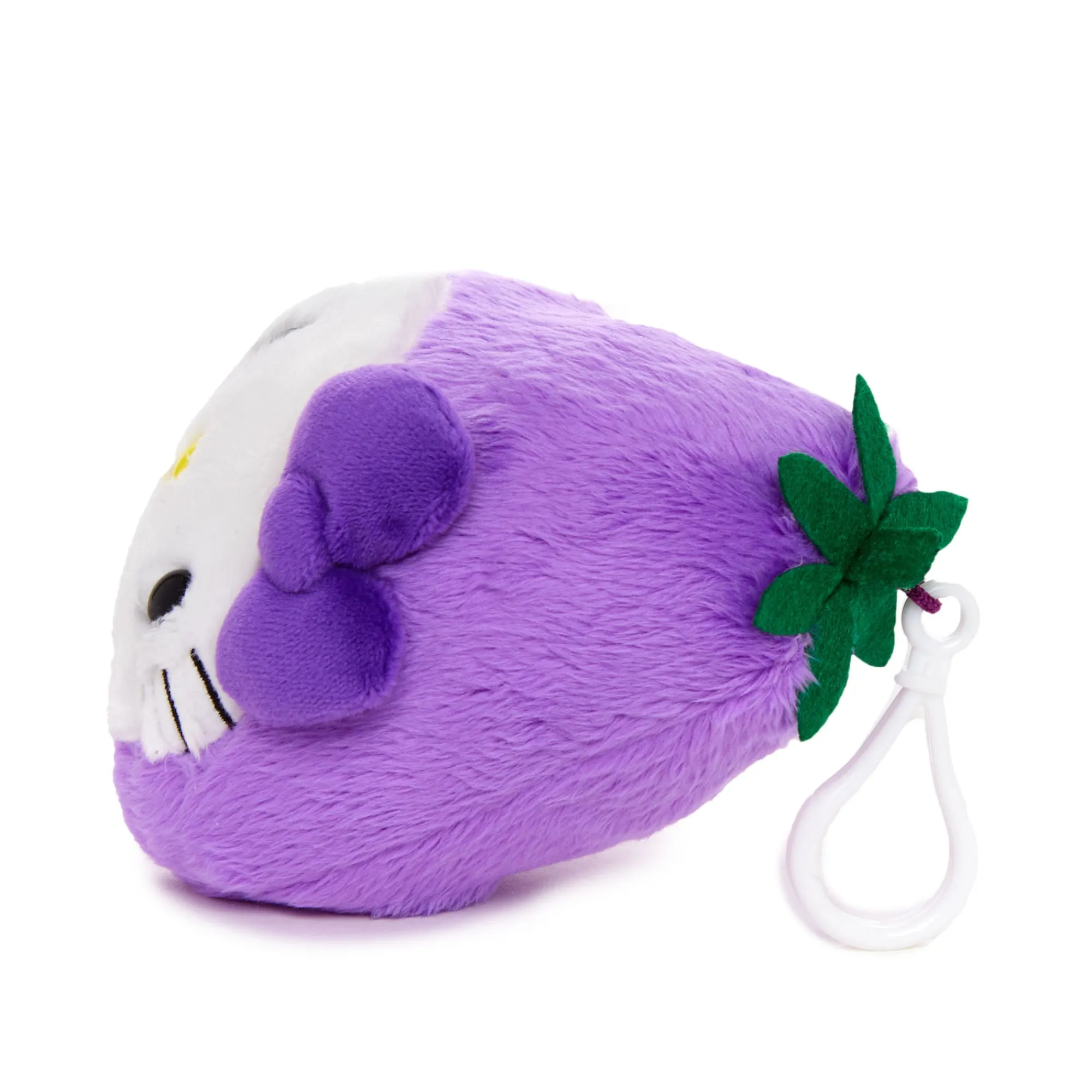 NAKAJIMA CORPORATION Hello Kitty Eggplant Plush Mascot Clip (Fruit & Veggie Series)