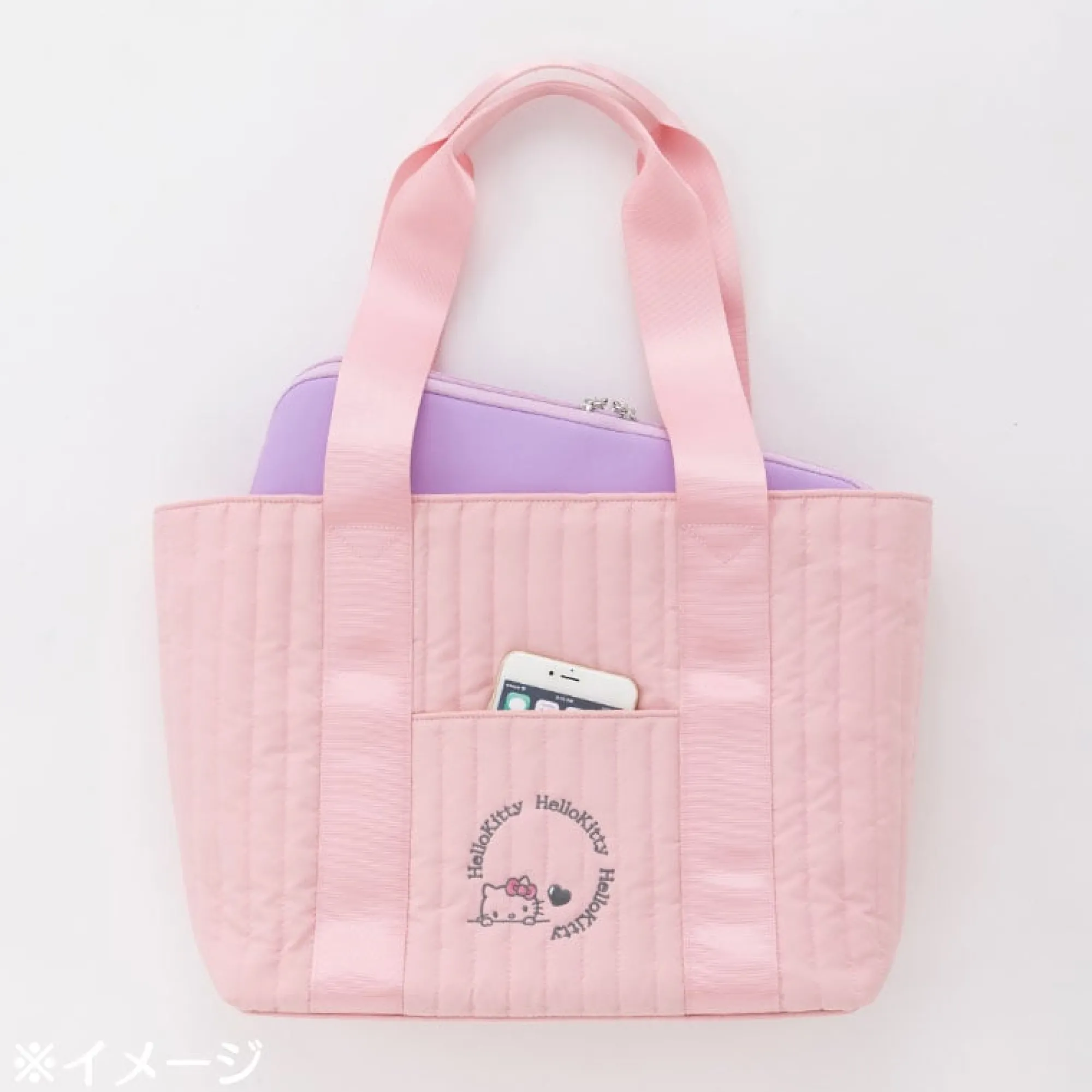 Japan Original Hello Kitty Everyday Quilted Tote Bag
